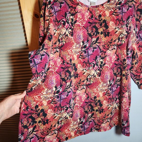 ✔️CJ Banks Plus Top Multicolor Floral Design - Picture 4 of 6